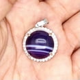 thumbnail image 3 of Natural Mini Round Crystal Pendant Stone Jewelry Necklace Quartz Healing Gifts, 3 of 5