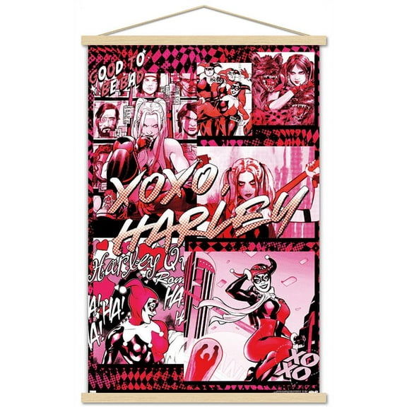 DC Comics - Harley Quinn - Good To Be Bad Wall Poster with Wooden Magnetic Frame, 22.375" x 34"