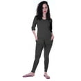 thumbnail image 6 of Moomaya Womens Plain Nightwear Set w/ Pyjama Cotton Sleepwear 2 Pcs Nightdresses, 6 of 8