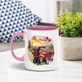 thumbnail image 4 of Be My Valentine's Labrador Retriever Truck Full of Love Flower Balloon 11oz Accent Two-tone Mug Lab Dog Lover Gifts Coffee Tea Cup - 02029, 4 of 5