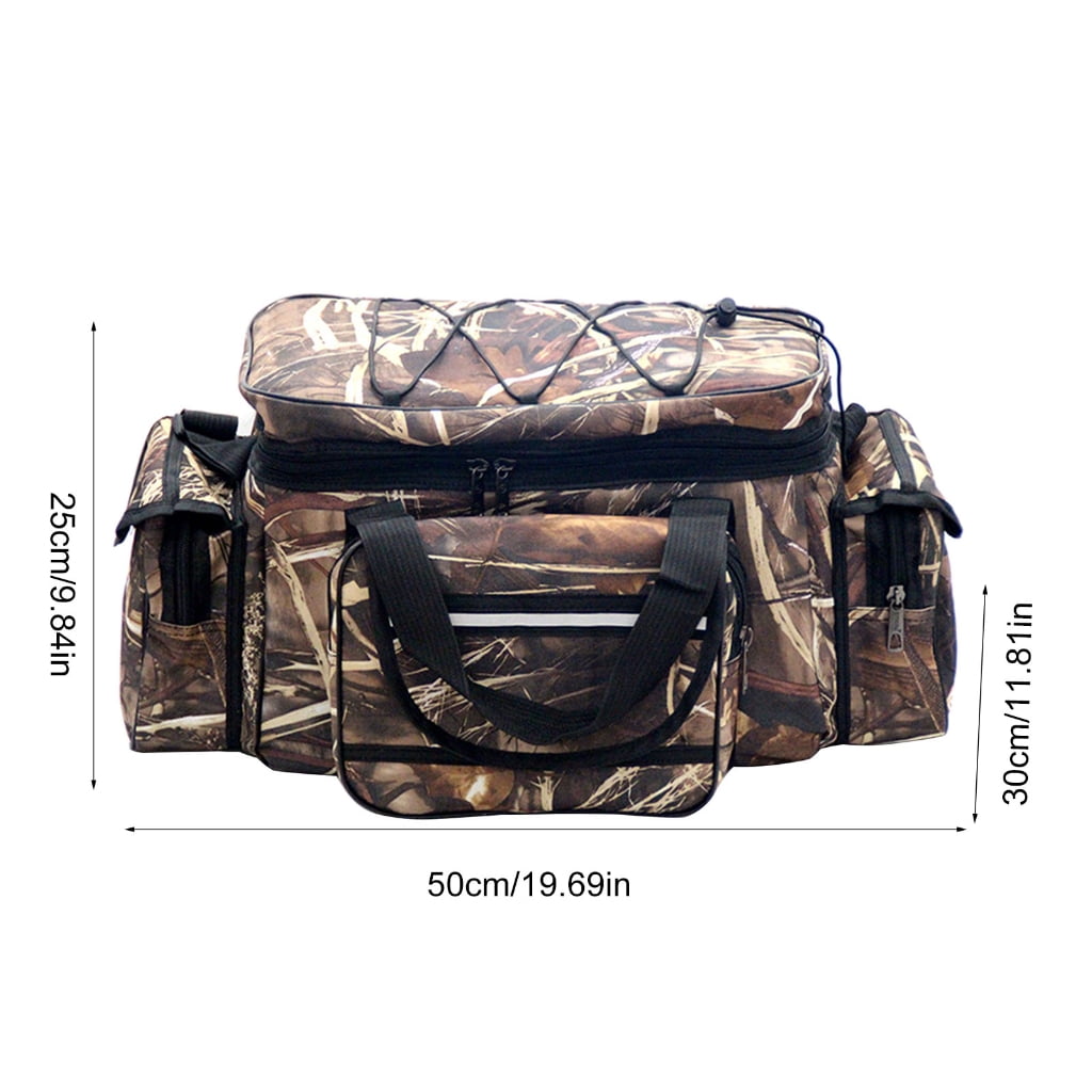 Multiple Pocket Fishing Gear Carrying Bag Portable Outdoor Fishing Tackle Bag Waterproofs Oxfords Cloth Shoulders Bag