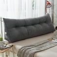 thumbnail image 2 of 47'' Wedge Triangle Pillow Bedside Pillow,Bed Headrest Backrest Sofa Pillow Cushion for Upright Reading & Watching TV, Lumbar and Back Support Pillow for Living Room bedroom office Student Dorm, 2 of 8