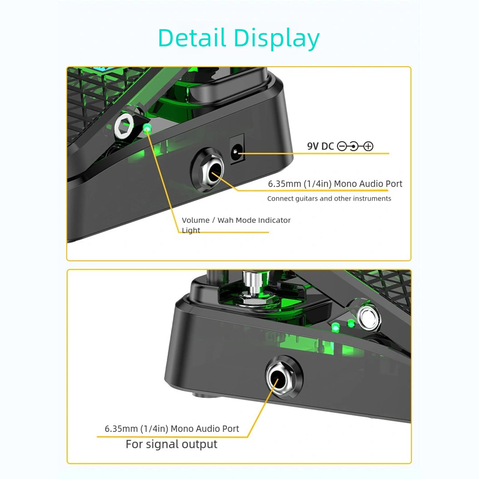 Guitar Amps Effect Pedal Multiple Effects Plastic Construction Small Portable Stompbox Suitable for Musicians Present