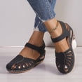 thumbnail image 5 of Orthopedic Closed Toe Sandals for Women 2026 Wedge with Arch Support Adjustable Ankle Strap Sandals Wedges Summer Dressy Platform Casual Comfortable Wide Width Hollow out Walking Shoes, 39, 5 of 6