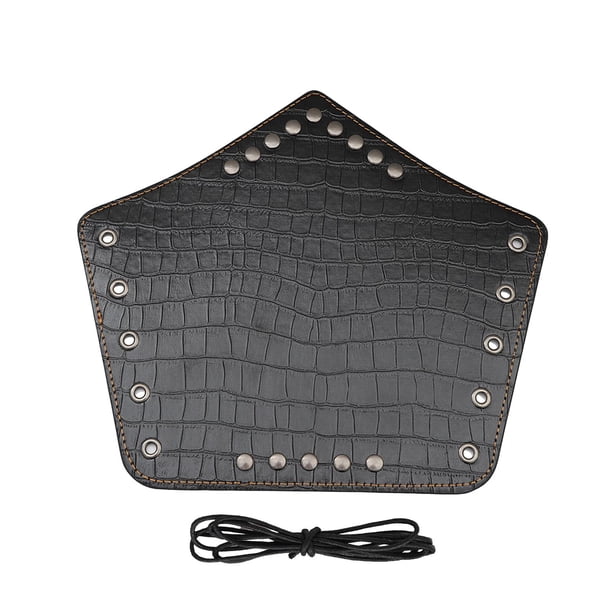 Protector de brazo de cuero sintético para mujer y hombre, accesorios para disfraz de caballero Steampunk, accesorios de muñeca negro