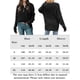 thumbnail image 2 of Suéter Jersey informal para mujer, cuello redondo, botones, ajuste holgado, traje diario elegante de gran tamaño Ygjytge Negro T L para Mujer, 2 of 9