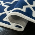 thumbnail image 5 of SAFAVIEH Chatham Giovanni Geometric Wool Area Rug, Dark Blue/Ivory, 5' x 5' Square, 5 of 10