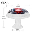thumbnail image 4 of 4 Pcs Round White Knobs for Kitchen Cabinet Cupboard Dresser Bookcase Christmas Snowflakes Drawer Pulls Handles Home Decor, 4 of 8