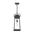 thumbnail image 4 of Matte Black One Light Outdoor Hanging Lantern from the Boone Collection, 4 of 5