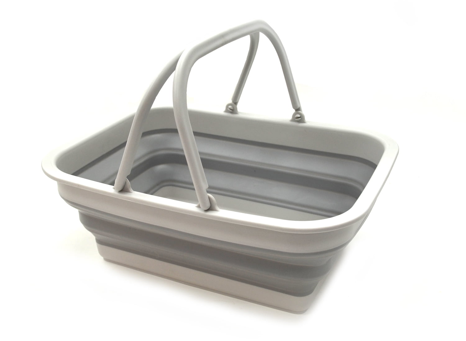 SAMMART Set of 2 9.2L (2.37Gallon) Collapsible Tub with Handle