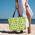 thumbnail image 5 of Large Beach Bags Water-resistant Sandproof - Funny Frogs Cute Beach Tote Bags for Women with Zipper, 5 of 6