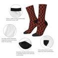 thumbnail image 3 of Rateoe Argyle Plaid for Women Casual Calf Socks - Cute Crew Socks - Thin Soft Above Ankle Socks Size 5-11, 3 of 6