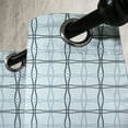 thumbnail image 3 of Ambesonne Blue Grommet Curtain, Square Wavy Lines Patterns, 50" x 108", Almond Green Slate Blue, 3 of 6