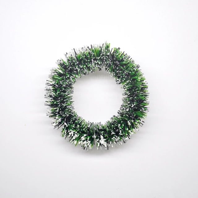 Mini Corona de Navidad hecha a mano, decoraciones navideñas para el hogar, árbol de Navidad, bricolaje, corona Artificial para boda, colgante de joyería