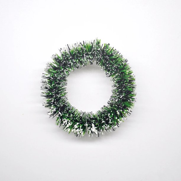 Mini Corona de Navidad hecha a mano, decoraciones navideñas para el hogar, árbol de Navidad, bricolaje, corona Artificial para boda, colgante de joyería