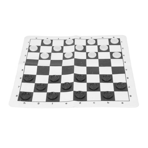Juego De Damas Ligero, Juego De Mesa Portátil De Cuero PU Para Reuniones Familiares Divertidas
