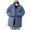 Blue, variant on Vedolay Women's Coat Hooded Thickened Long Jacket Winter Warm Maxi Parka Coat Black,L