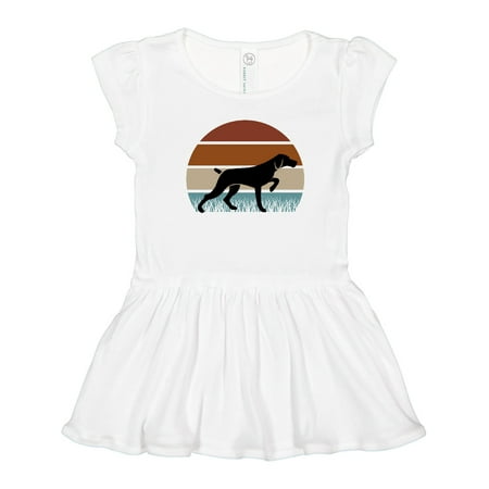 

Inktastic Hunting Dog Retro Sunset Girls Toddler Dress