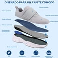 thumbnail image 4 of JABASIC Hombres Diabéticos Zapatos para caminar Edema Zapatos para los pies hinchados Arco de soporte ortopédico Zapatillas de deporte (US10/MX28.5,LT.GRIS), 4 of 8