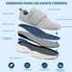thumbnail image 4 of JABASIC Hombres Diabéticos Zapatos para caminar Edema Zapatos para los pies hinchados Arco de soporte ortopédico Zapatillas de deporte (US8/MX26.5,LT.GRIS), 4 of 8