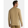 thumbnail image 3 of (3 pack) George Men's & Big Men's Relaxed Fit Cotton Crewneck T-Shirt with Long Sleeves, Size XS-3XL, 3 of 5