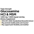 Equate Glucosamine HCI & MSM Tablets Dietary Supplement, 1,500 mg, 80