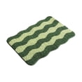 thumbnail image 2 of MMJ Bathroom Rugs Wave Pattern Bath Mat 15.7x23.6in Soft Absorbent Non Slip Shower Floor Rug, 2 of 7