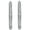 White, variant on Diamond Accent Women's J-Shape Hoop Earrings in Silver tone over Brass