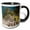 Black/White, variant on 3drose, Peru. Ancient Inca Ruins of Machu Picchu - Sa17 Mde0212 - Michael Defreitas, 15oz Two-tone Black Mug