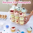 thumbnail image 4 of Contenedores apilables para cupcakes Meolibour, 6 unidades x 40 juegos, 4 of 8