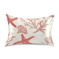 thumbnail image 7 of Yayeee Pillowcase Standard Size Set of 2 Satin Wrinkle Resistant Pillow Case, Starfish Seashell, 7 of 7