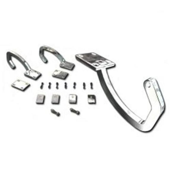 AUTTRH Universal Paintable / White Zinc Plated Trunk Hinge Kit