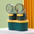 thumbnail image 4 of 2PCS Quantitative Salt Shaker with Holder Each Press 0.5g Clear Seasoning Bottle, 4 of 4