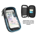 thumbnail image 3 of Water Proof Cycle Phone Front Frame Bag with Sunshade & Headphone Jack, Touch Screen Bike Bag for Outdoor, Dual Zipper Design for Easy Access, Organized Storage Space, 3 of 7