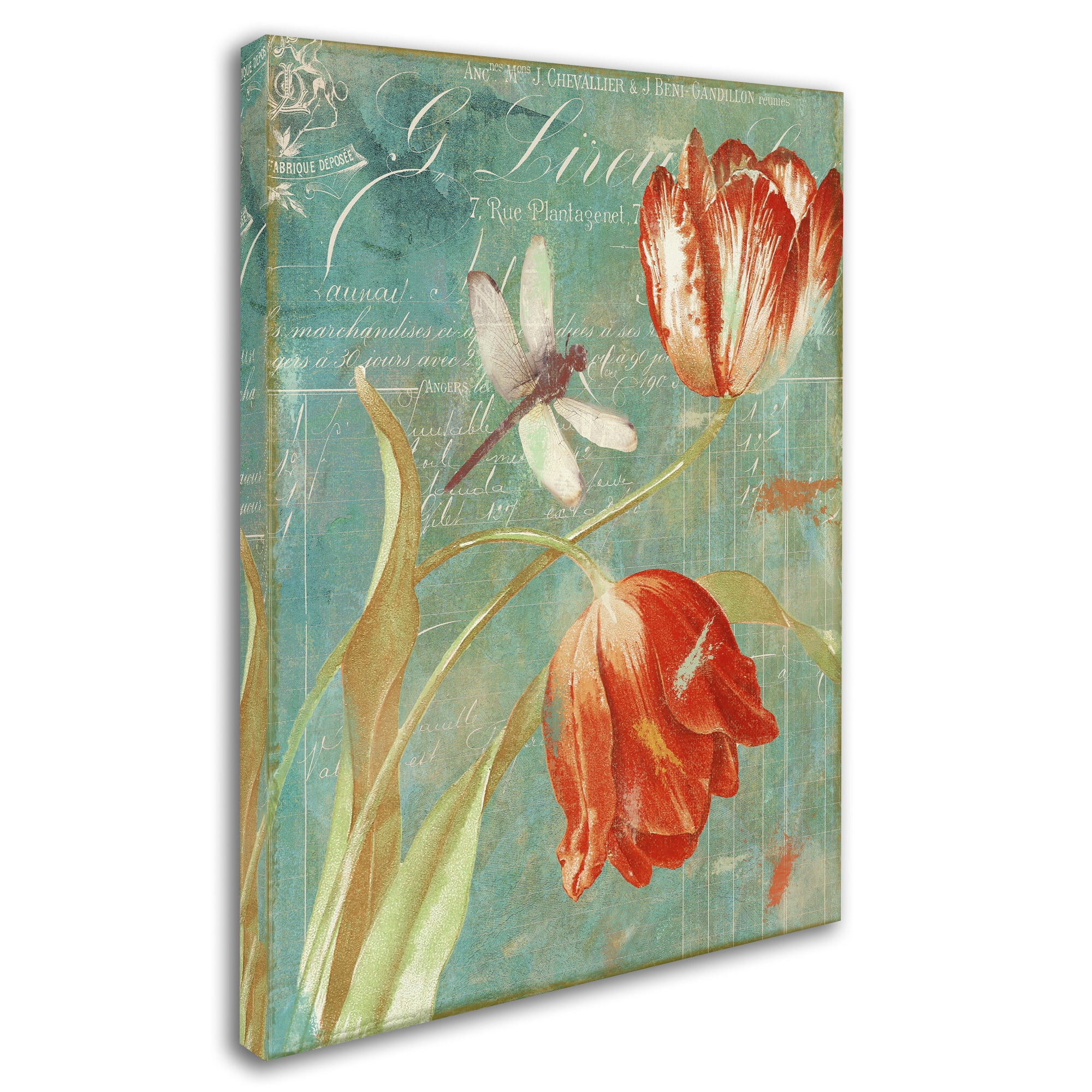 Trademark Fine Art "Mandarin Tulips" Canvas Art by Color Bakery
