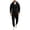 #H1-Black men 2 piece outfits, variant on QATAINLAV 2 Piece Outfits for Men Zip up Hooded Tracksuits Set Comfy Big and Tall Sweatsuit Set Casual Outdoor Jogging Suit with Multiple Pockets Black,L
