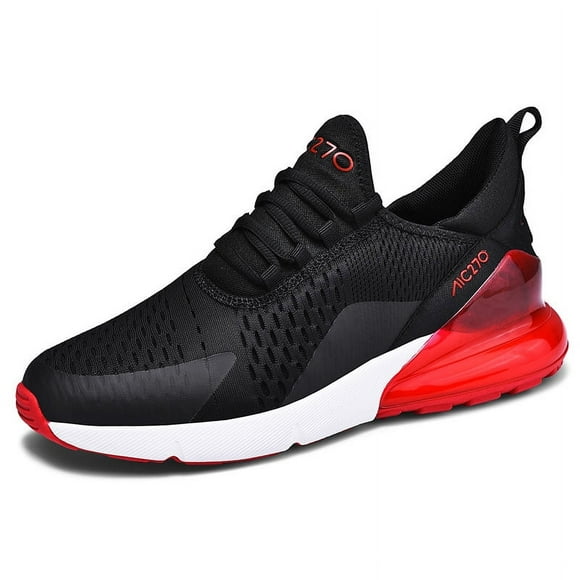 Men's Air Sport Running Shoes Breathable Sneakers Max 270 BlackRed BlackRed BlackRed