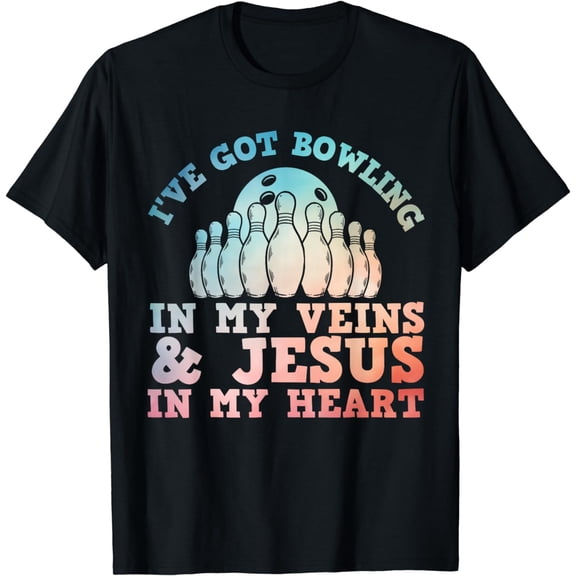Best Bowling Design For Men Women Jesus Christian Bowling T-Shirt