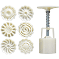 thumbnail image 2 of ABS Bath Bomb Mold Set Moon Cake Mold Kit with 6 Different Stamps, 2 of 8