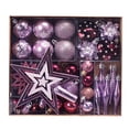 thumbnail image 1 of 58pcs Christmas Tree Hanging Ornament Set Shatterproof Christmas Balls, 1 of 5