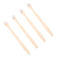 thumbnail image 4 of 4pcs Limpiador de lengua Raspador Cepillo de dientes de bambú Cepillo de lengua para limpieza profunda oral (Blanco), 4 of 4