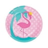 1St Flamingo Dessert Plates - Party Supplies - 8 Pieces