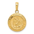 thumbnail image 1 of Beautiful 14k Saint Christopher Medal Charm, 1 of 2