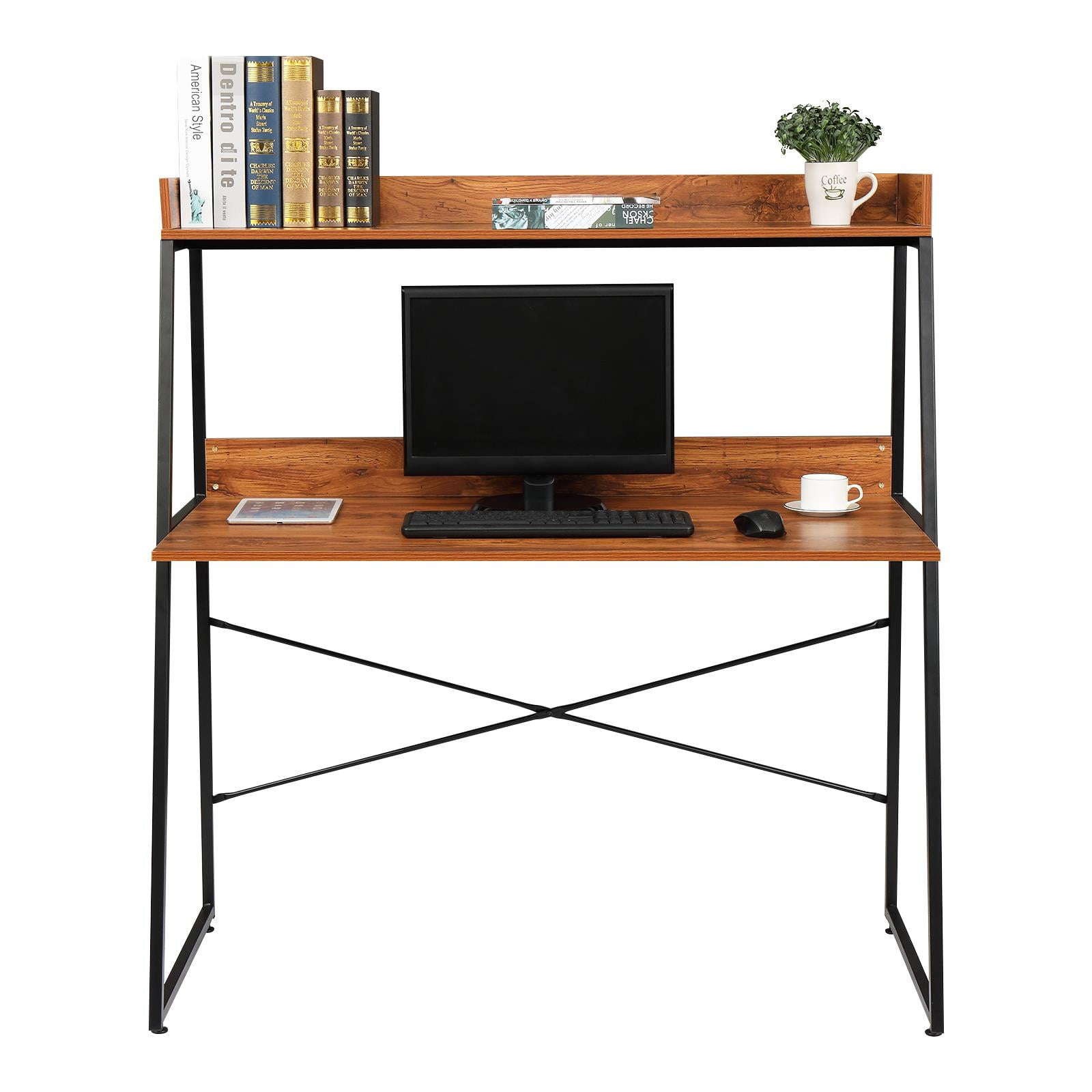 Computer Desk with Hutch Study Table with Hutch and Storage Shelf,Space