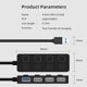 thumbnail image 4 of Concentrador USB 3.0 delgado de 4 puertos, con interruptores de alimentación LED individuales Concentrador USB de datos portátil para XPS para Surface shamjiam  Centro de transferencia de datos, 4 of 9