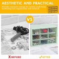 thumbnail image 5 of 2 Pcs Small Drawer Organizer 9 Drawer Teacher Toolbox Mini Drawer Organizer with Clear Drawers Desktop Storage Box Jewelry Storage Case Makeup Drawers, 5 of 5