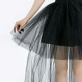 thumbnail image 6 of Sngxgn Women High Elastic Waist Pleated Skirt Mini Swing A-line Skirts(Black,One Size), 6 of 7