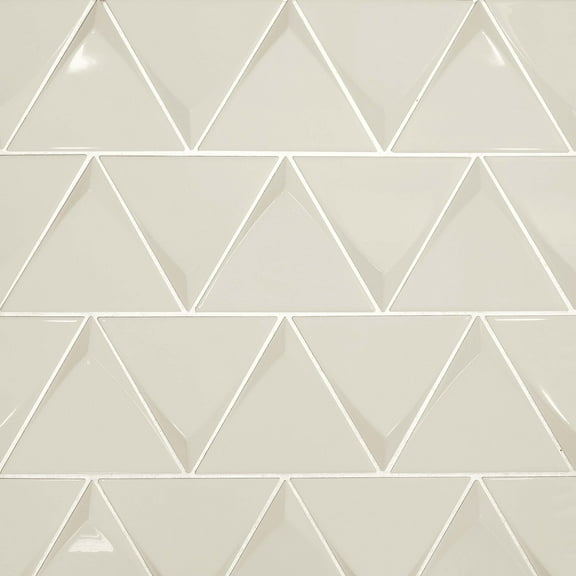 Bedrosians Triangolo 5" x 5" Ceramic Field Tile in Fog (20-Pack, 1.43SF)