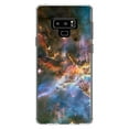 thumbnail image 1 of DistinctInk Clear Shockproof Hybrid Case for Samsung Galaxy Note 9 - TPU Bumper, Acrylic Back, Tempered Glass Screen Protector - Blue Pink Orange Carina Nebula - Astronomy, 1 of 5
