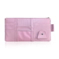 thumbnail image 1 of Organizador de Visor Sun Visor de autos Correa elástica de la bolsa de almacenamiento de la elástica Gastos automotrices Mobilephone Pen Pen con cremallera rosa Inevent VI009632-04, 1 of 7